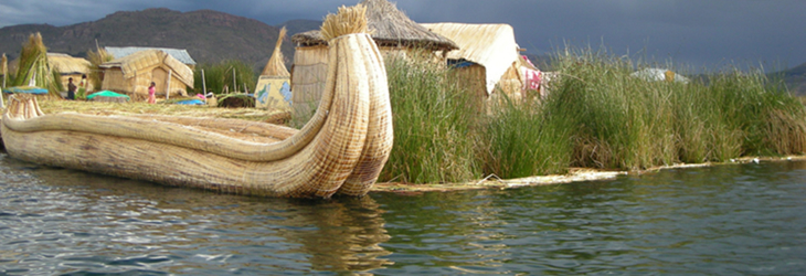Uros flouting island Puno