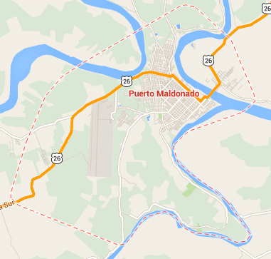 map puerto maldonado