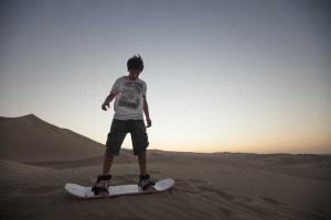 Sand boarding on Ica